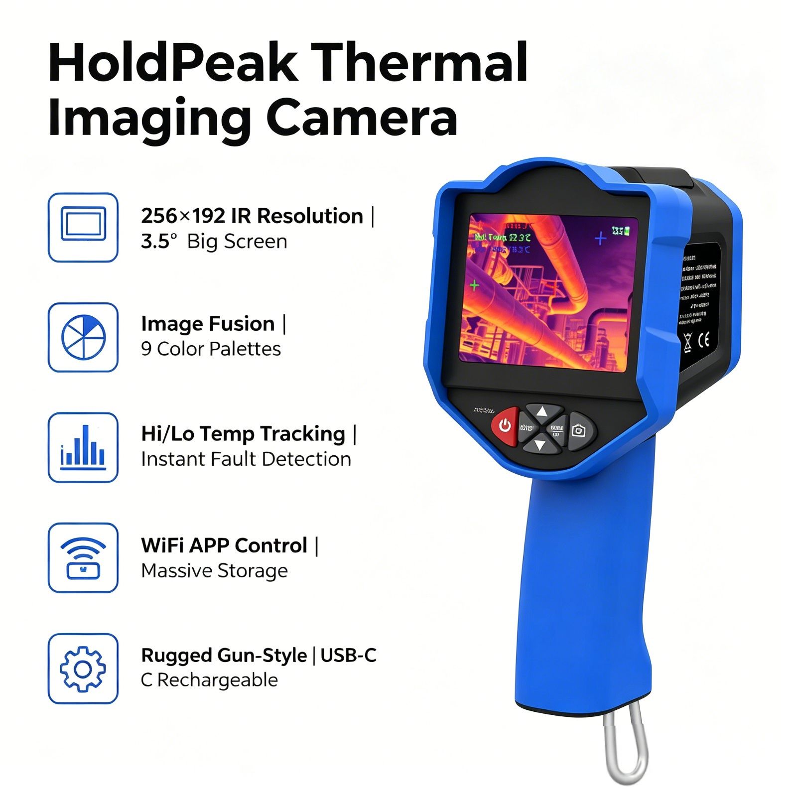 Thermal Imaging Camera Pcb Repair - 홀드피크 열화상 카메라 256x192 IR 50mK