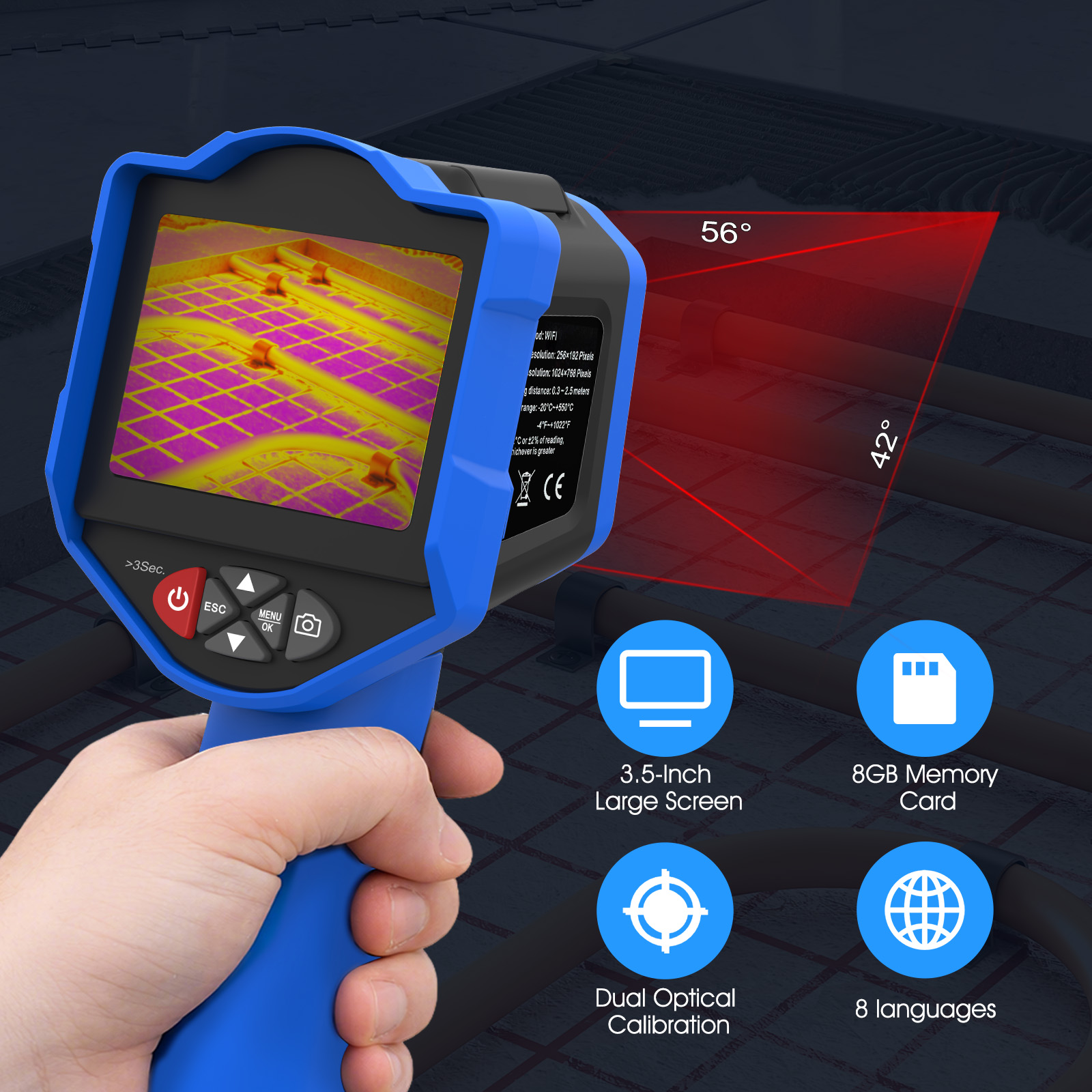 홀드피크 열화상 카메라 256x192 IR 50mK N - Thermal Imaging Camera Pcb Repair 리뷰 및 가격